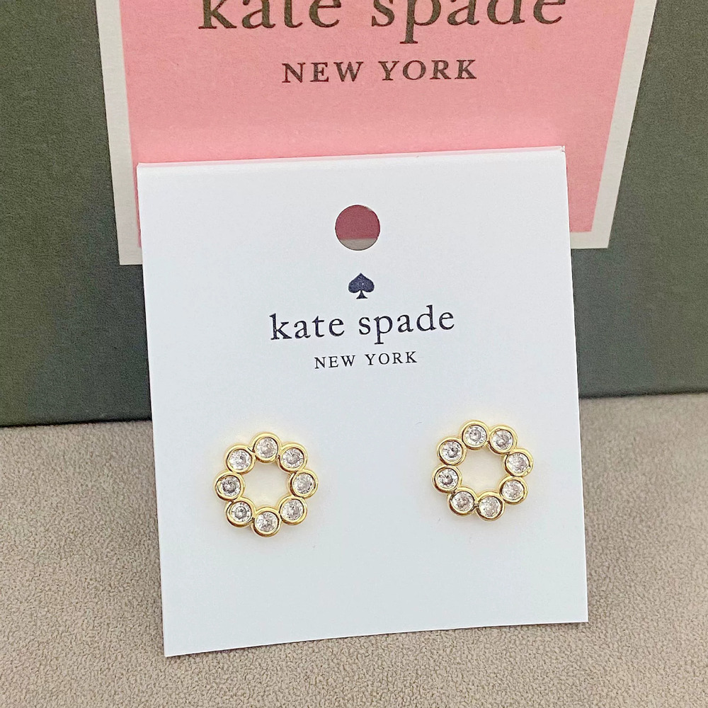 kate spade Geometric Rhinestone Stud Earrings